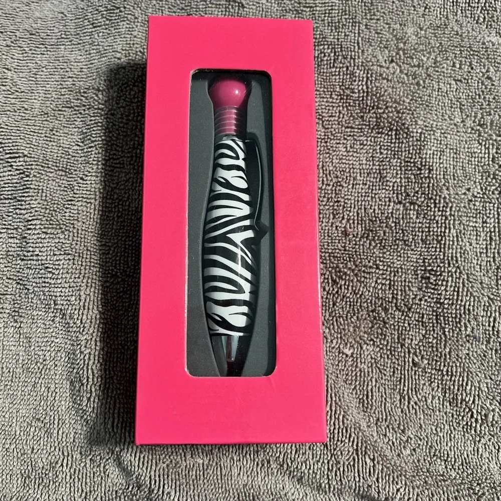 Michael's Bubble Pen Pink Zebra Strips‎ Pattern Stylo Boligrafo In Box
